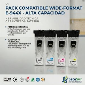 Cartucho de Tinta Pigmentada 9451XL Segun selecion para Epson WorkForce Pro