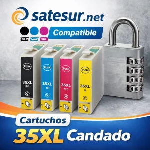Cartucho de Tinta Genérico Serie 35XL (T3591/2/3/4) para Epson
