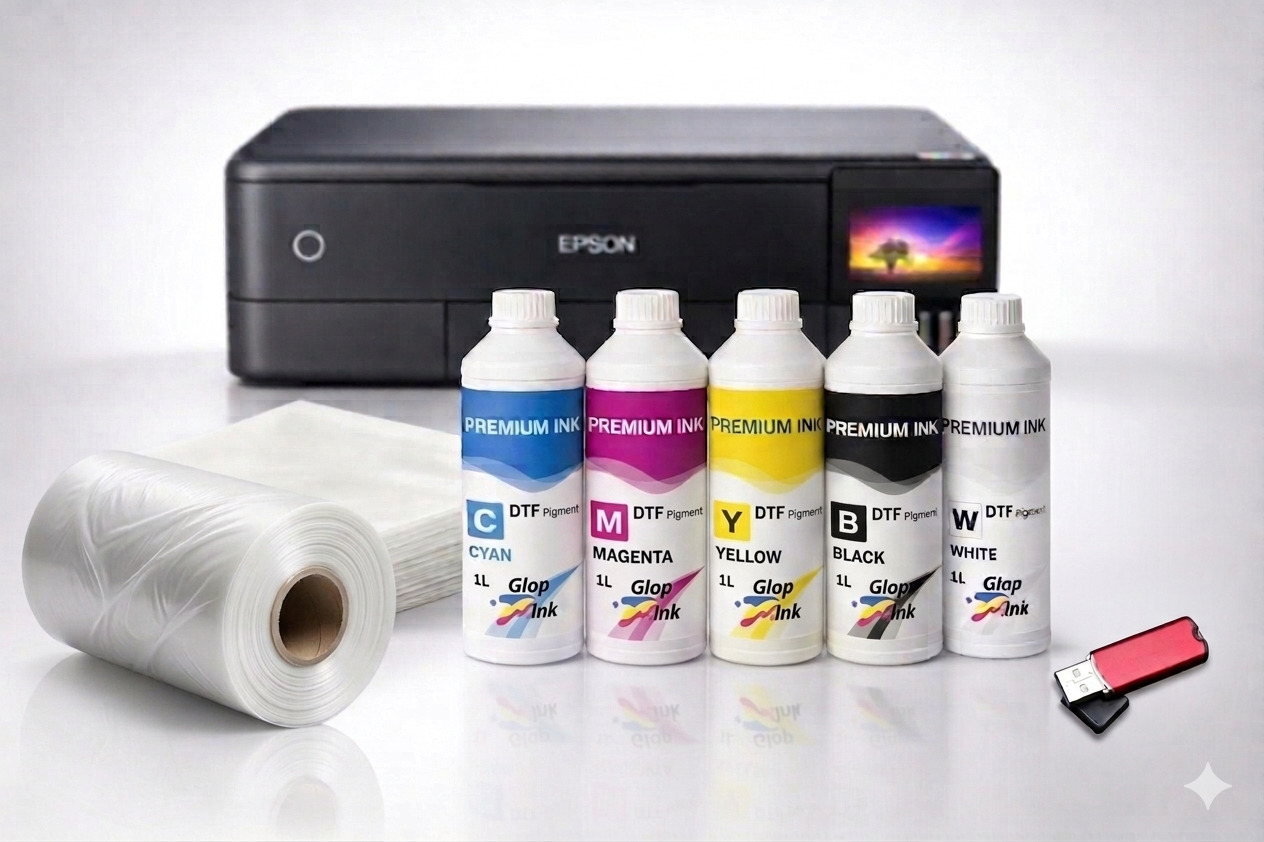 pack dtf producción profesional epson ecotank et 8550 – kit completo de impresión textil