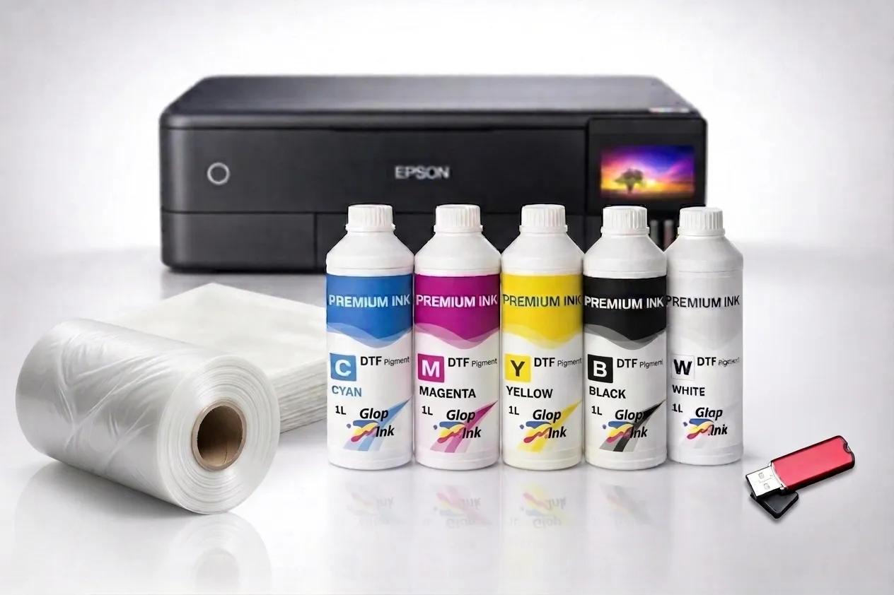 Pack DTF Producción Profesional Epson EcoTank ET-8550 – Kit Completo de Impresión Textil