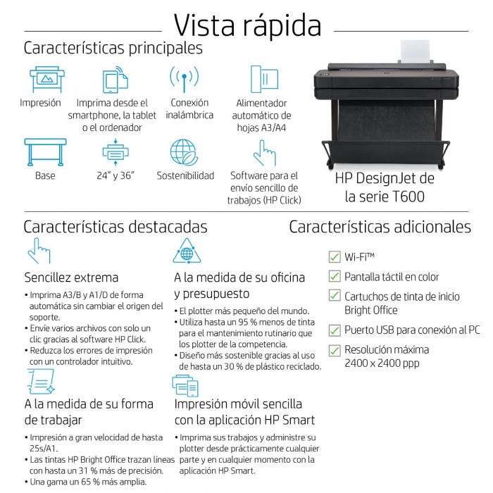 HP DesignJet T630 36-in Printer(Edición 2025) - Imagen 6