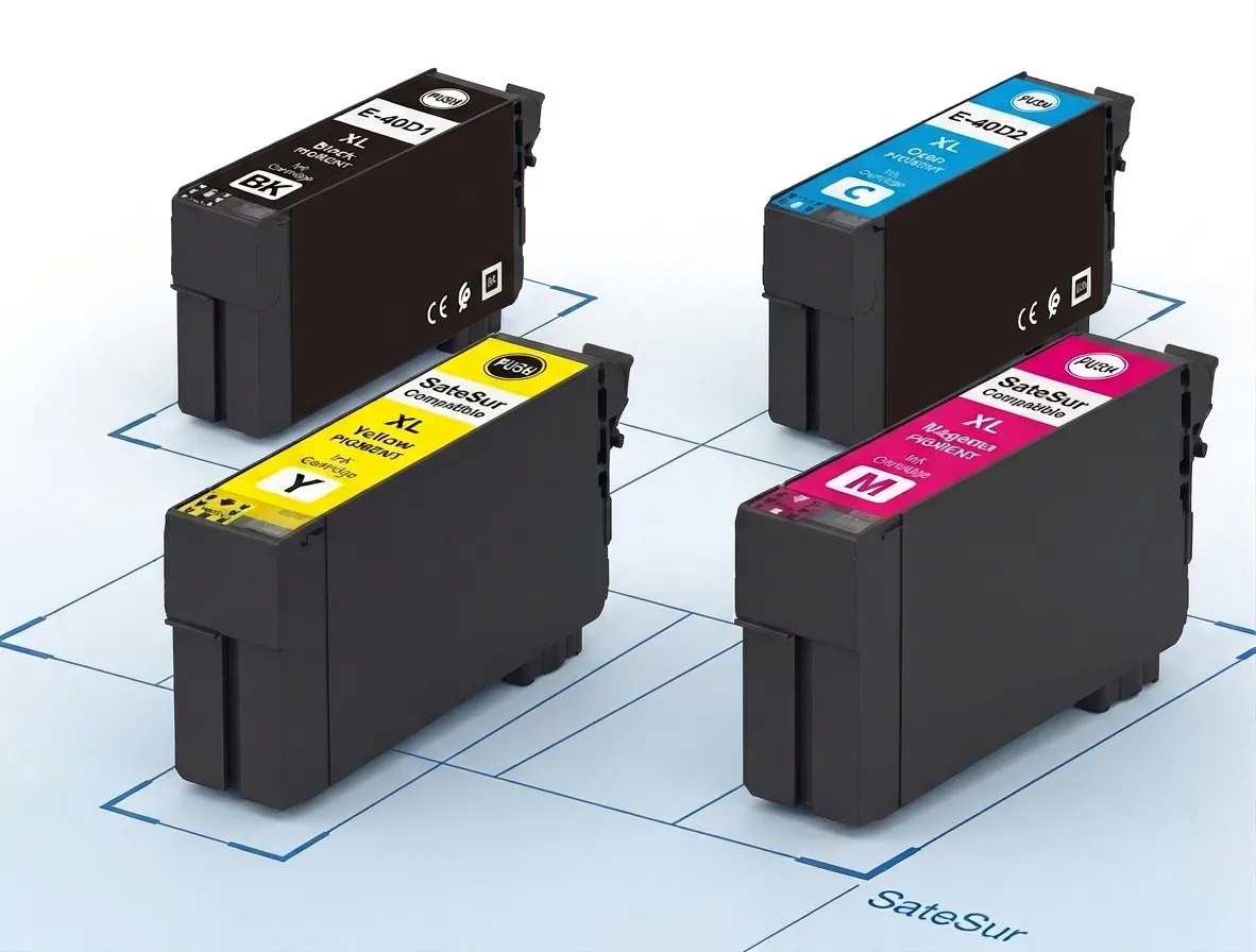 Cartucho de Tinta Pigmentada Compatible Serie T40D para Impresoras Epson