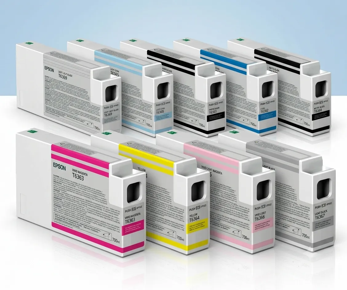Cartuchos de Tinta Epson UltraChrome HDR Originales (700 ml / 350 ml / 150 ml)