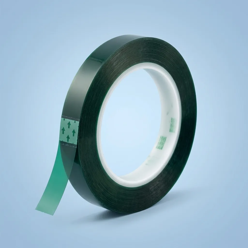 Cinta Adhesiva Térmica PET Verde 33m x 5mm para Sublimación y DTF