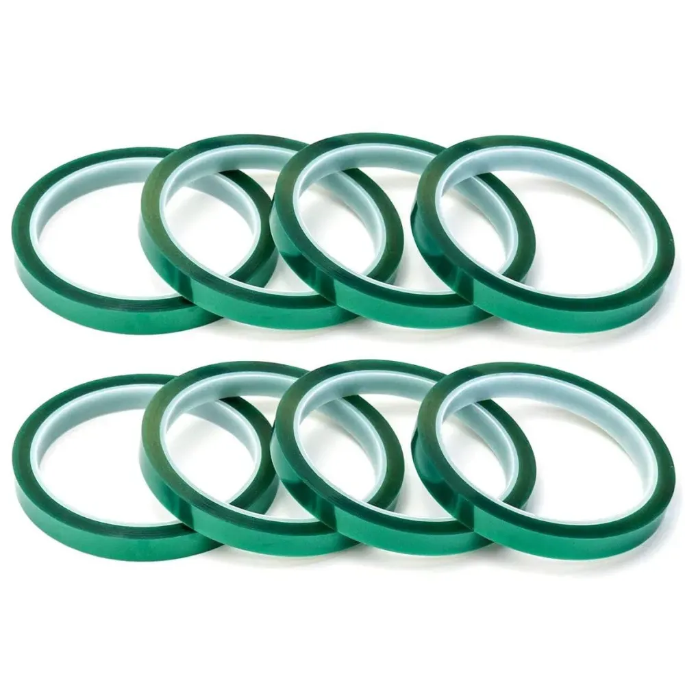 Cinta Adhesiva Térmica PET Verde 33m x 5mm para Sublimación y DTF - Imagen 3
